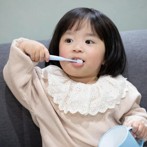 ハピコ ステップ2 ベビー＆幼児用歯ブラシ イージー360度ブラシ パープル
