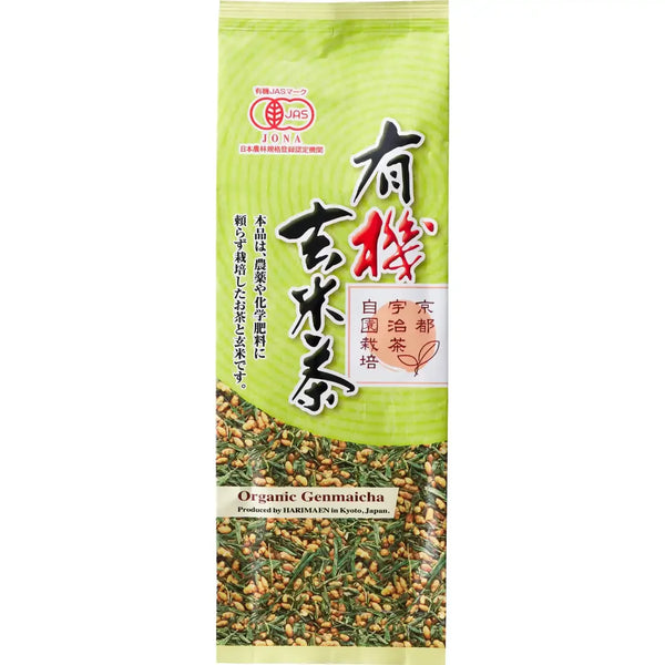 播磨園 オーガニック玄米茶 ルーズリーフ 玄米緑茶 150g