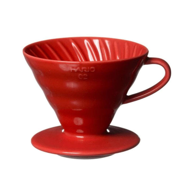 ハリオ V60 セラミックコーヒードリッパー 1～4杯用 レッド