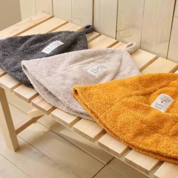 ハートウェル 耐久性のあるかわいいサウナハット 防水ケース付き