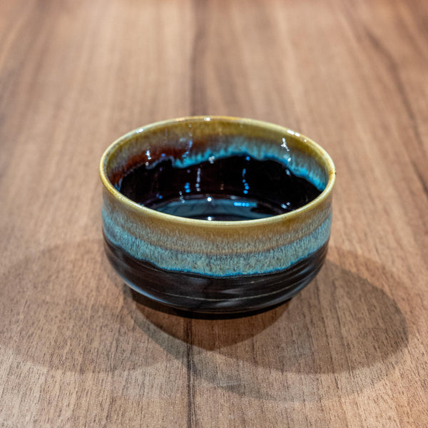 波佐見焼 抹茶碗 軽量 黒茶抹茶茶碗