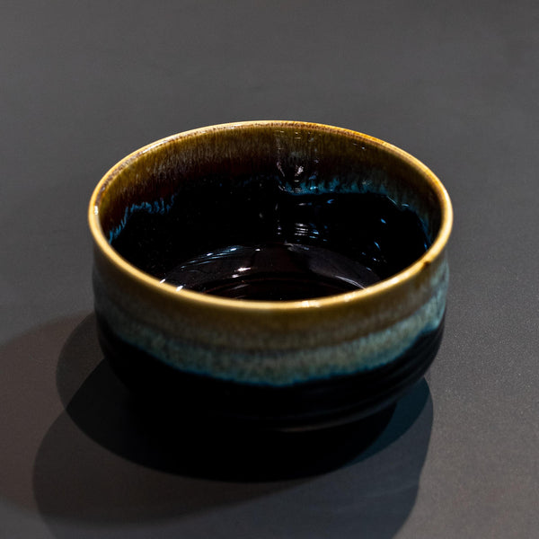 波佐見焼 抹茶碗 軽量 黒茶抹茶茶碗