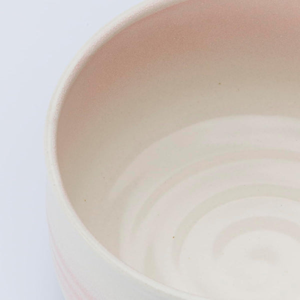 ハサミ磁器 抹茶碗 ピンク 木箱付き