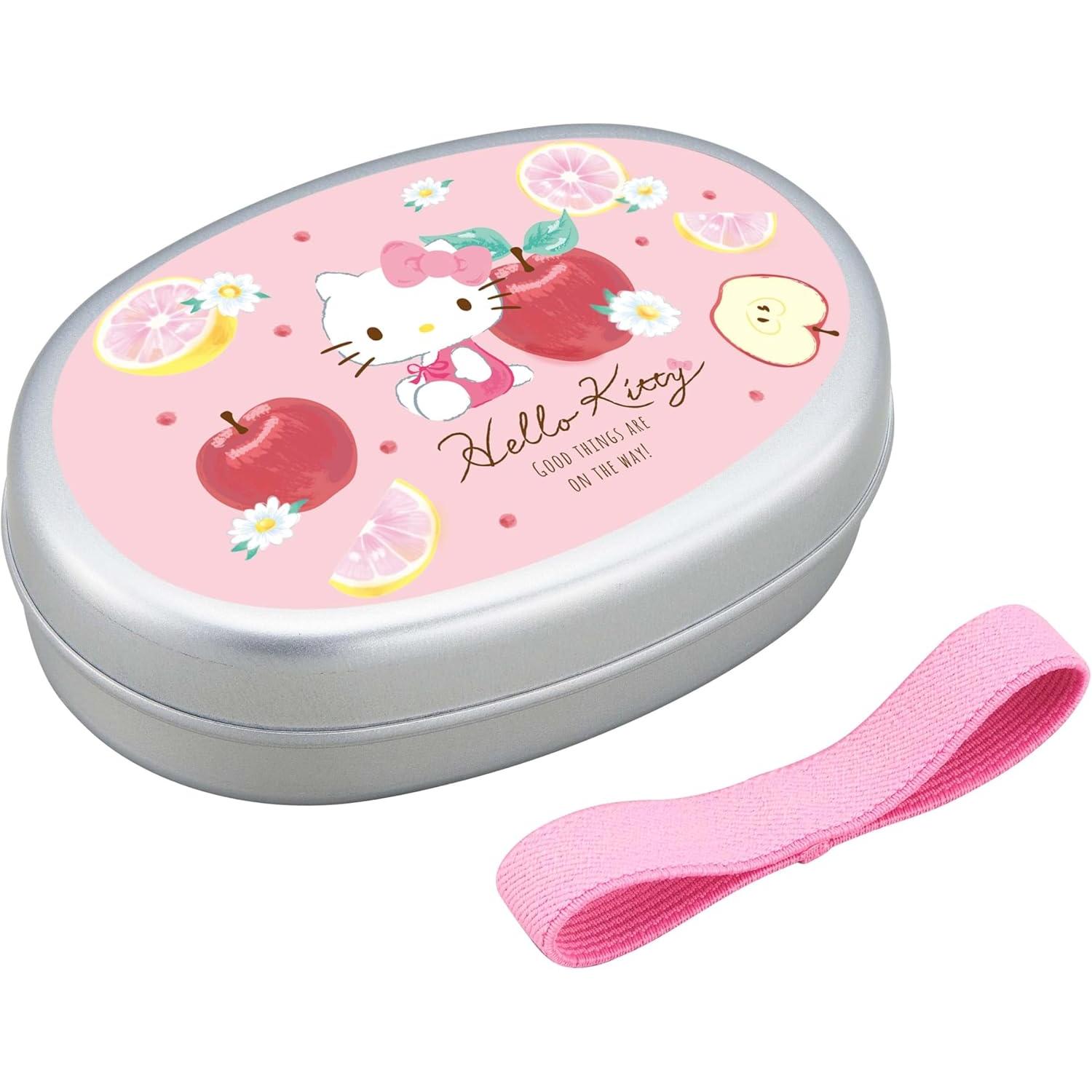 ハローキティ 弁当箱 アルミ ピンク 子供用ランチボックス 350ml