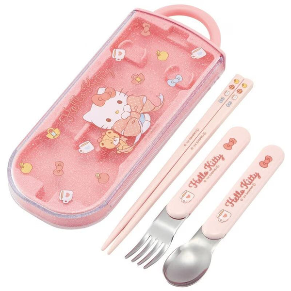 ハローキティ 子供用カトラリーセット ケース入り 食器洗い機対応