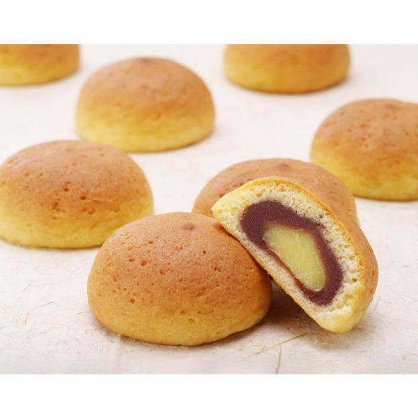 ハタダ 姫の月 カスタード＆あんこ饅頭（10個入り）