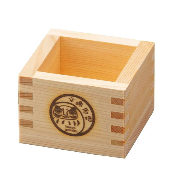 檜枡 日本製 檜 木製 酒器 だるま柄
