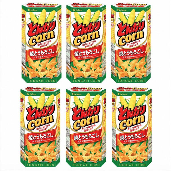 ハウス食品 トンガリコーン コーンチップス 焼きコーン風味 (6個パック)