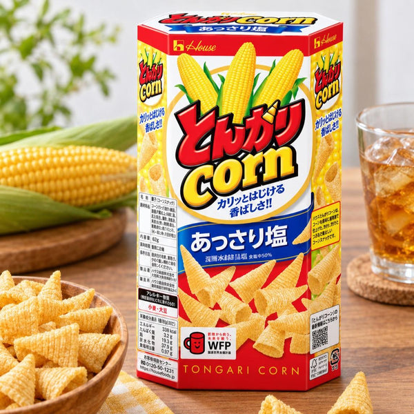 ハウス食品 トンガリコーン コーンチップス 薄塩味 68g