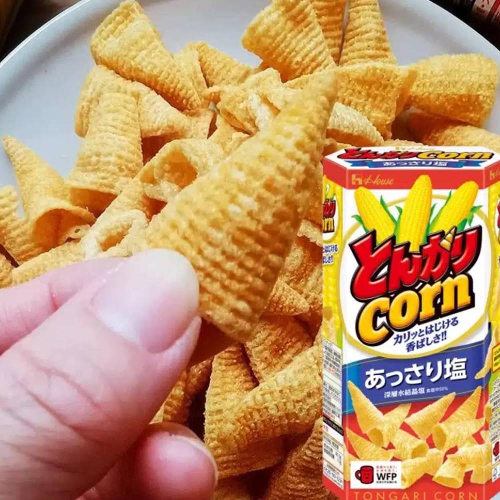 ハウス トンガリコーン コーン型チップス うす塩味 (6個パック)