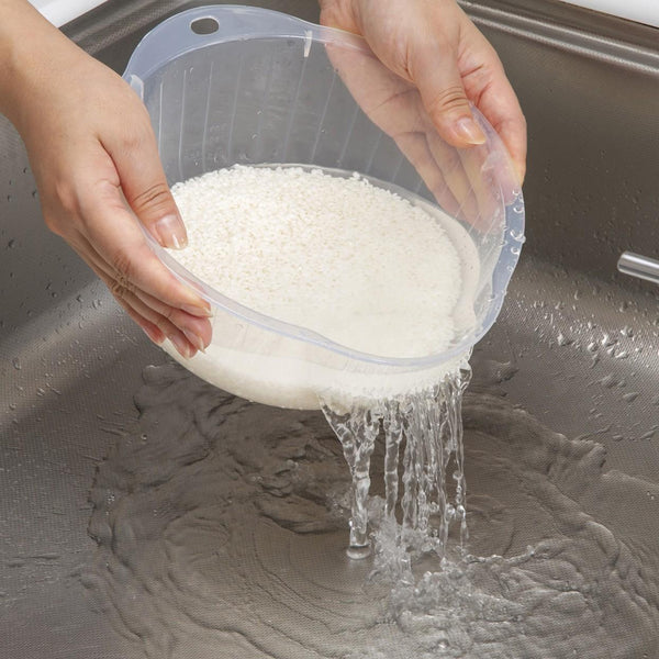 イノマタ 米洗い鉢（側面排水穴付き）22cm