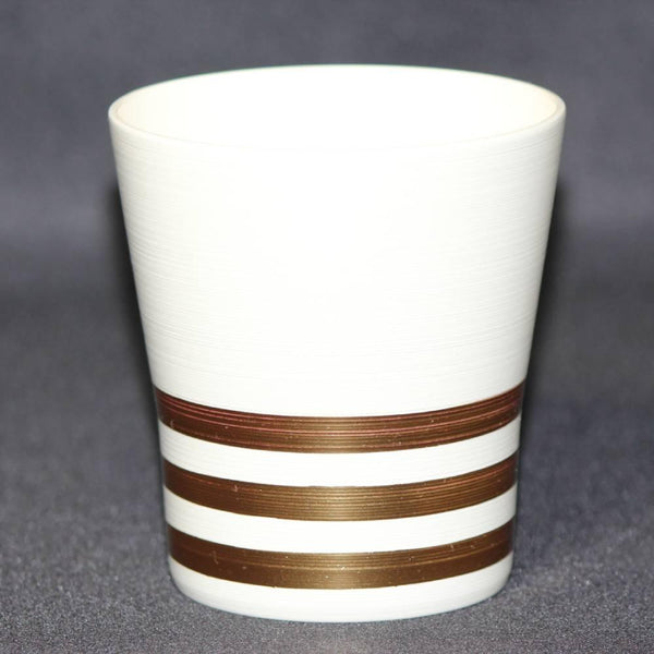 Isuke ドリンクカップ ブラッシュドゴールドデザイン 樹脂製タンブラー
