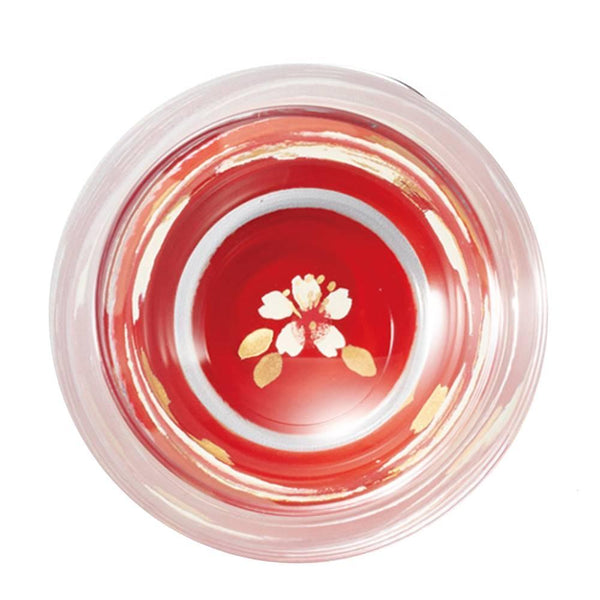 伊助 ショットグラス ぐい呑み 漆塗り 桜柄