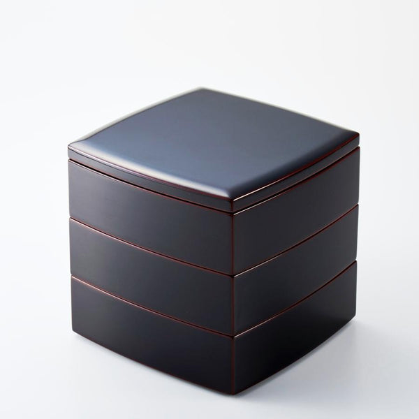 井助 三段弁当箱 伝統漆器 ランチボックス 18cm