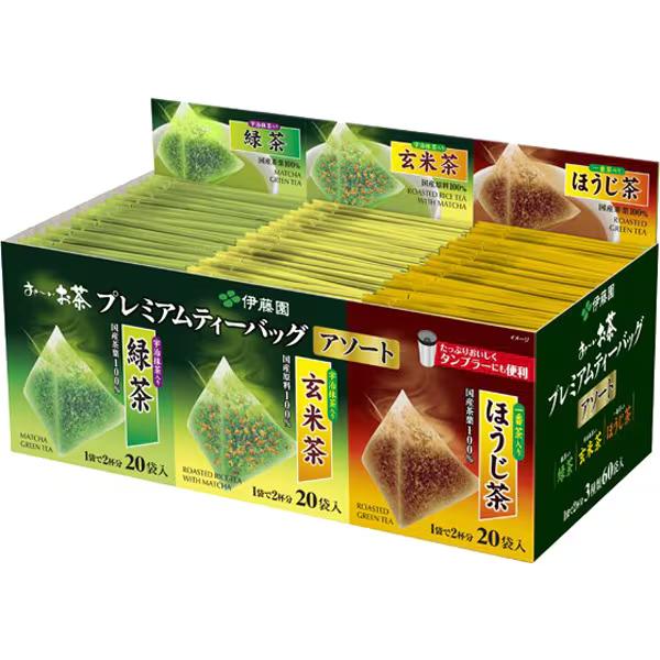 伊藤園 お～いお茶 プレミアム日本茶アソート ティーバッグ60個