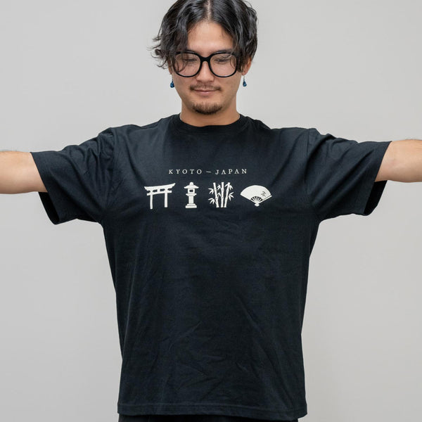 J Taste 京都グラフィックTシャツ ブラック