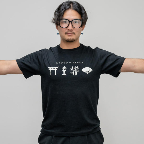 J Taste 京都グラフィックTシャツ ブラック