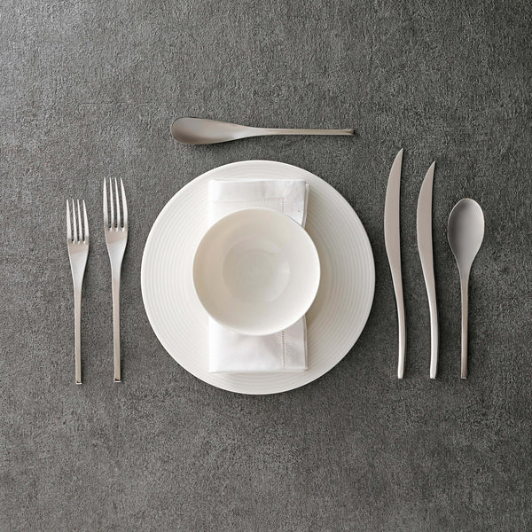 J Taste ステンレスカトラリーセット すっきりフラットウェア6種24点セット