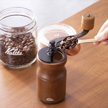 カリタ 手動コーヒーグラインダー ヴィンテージ 木製コーヒーミル KH-10