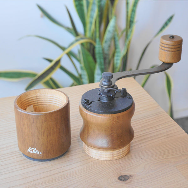 カリタ 手動コーヒーグラインダー ヴィンテージ 木製コーヒーミル KH-10