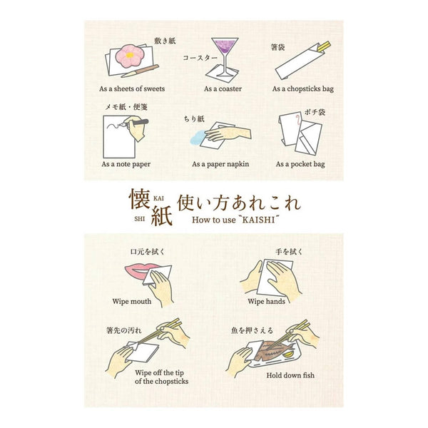 上磯きもの市松模様懐紙伊予和紙＆ケースセット