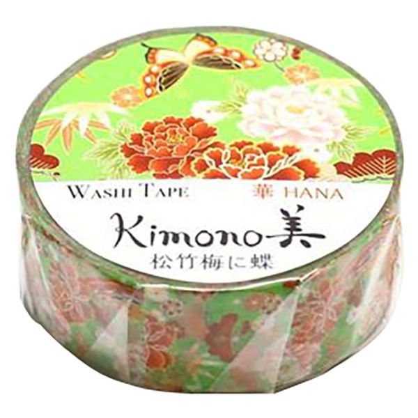 かみいそ 着物和紙テープ 京都の花柄マスキングテープ