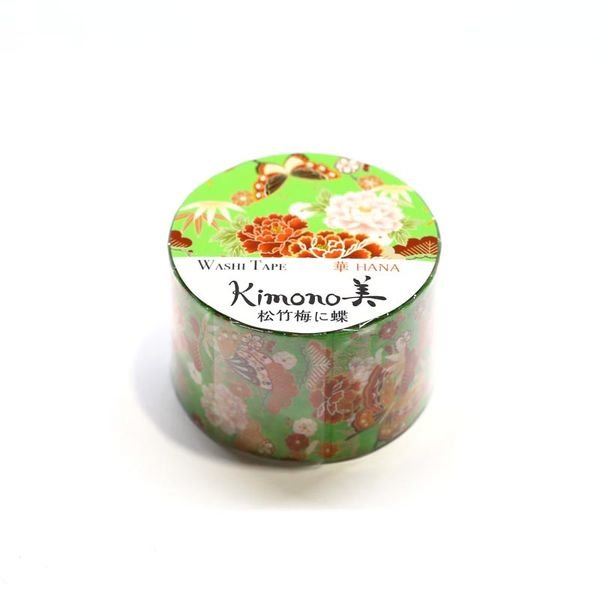 かみいそ 着物和紙テープ 京都の花柄マスキングテープ