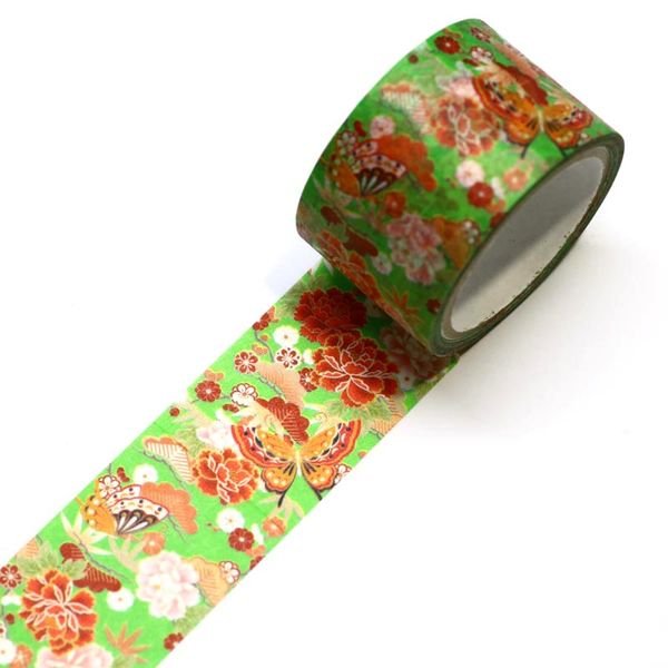 かみいそ 着物和紙テープ 京都の花柄マスキングテープ