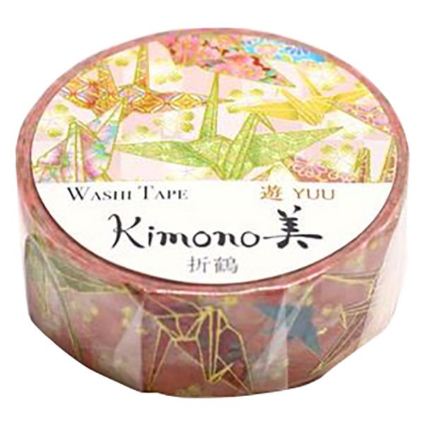 かみそ着物和紙テープ 折り鶴柄マスキングテープ