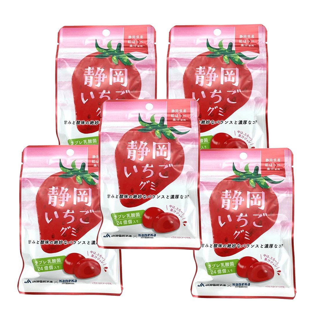 カネカ ジューシージャパニーズストロベリーグミ 40g (5個入り)
