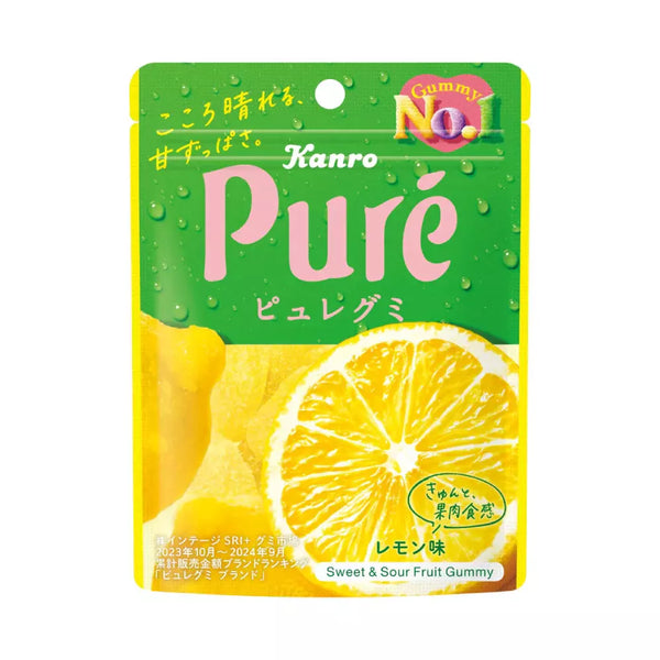 カンロ ピュアグミ ジューシーサワーグミ レモン味（6個入り）