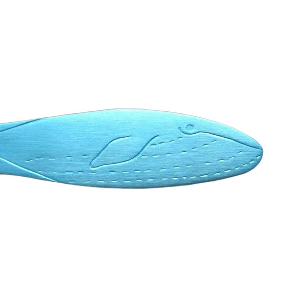 カタリキ キュートアルミアイスクリームスプーン クジラ マリンブルー 11.6cm