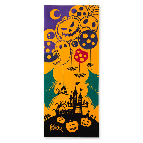 ケネマ・テヌグイ・タオル ハロウィン風風船柄 伝統的手染めコットン布