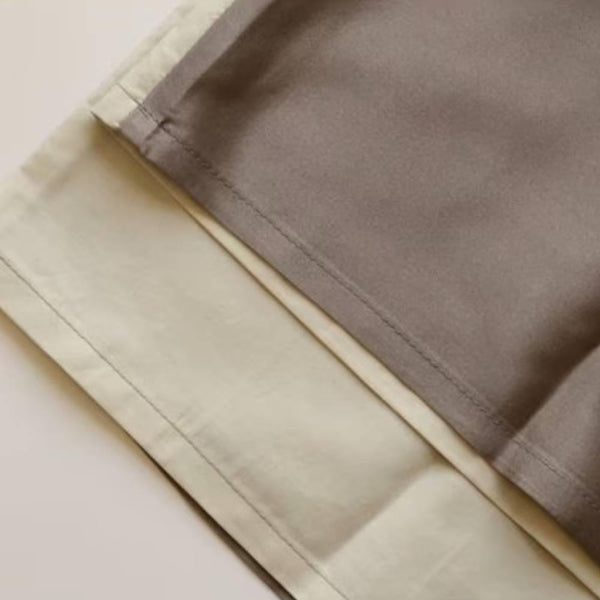 絹屋 優しいシルク枕カバー 髪保護用 ブラウン 45 x 55cm