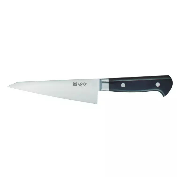 木屋 炭素鋼 ガラスキ 黒檀ハンドル ボーニングナイフ 160mm