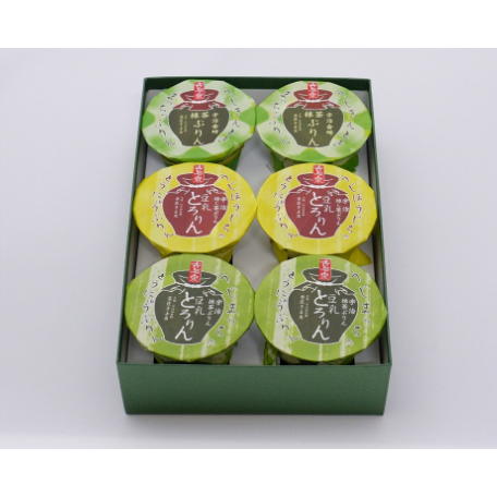 清泉 宇治抹茶＆ほうじ茶プリン 3種詰合せ 6個入