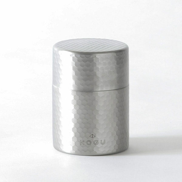 Kogu ステンレス製 茶筒 おしゃれ 茶道用 10.8cm