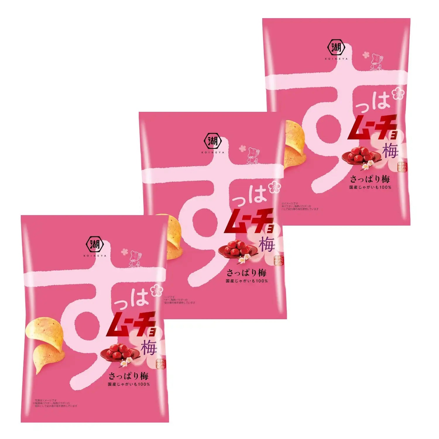 湖池屋 すっぱムーチョ 梅干しポテトチップス 55g（3個入り）