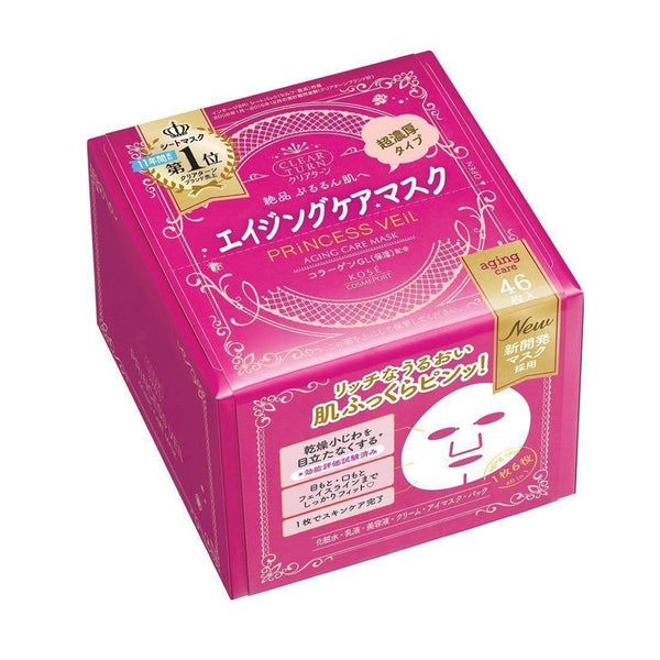 コーセー クリアターン プリンセスヴェール リンクルケア エイジングケア フェイスマスク 46枚入り