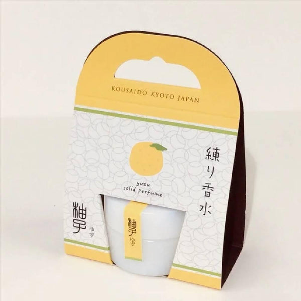 光彩堂 ゆず 固形パフュームバーム フレッシュ＆リバイタライジングシトラスの香り 8g