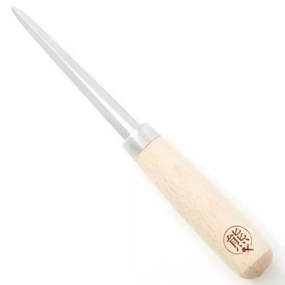 熊谷手造りウッドハンドル牡蠣殻剥きナイフ10cm