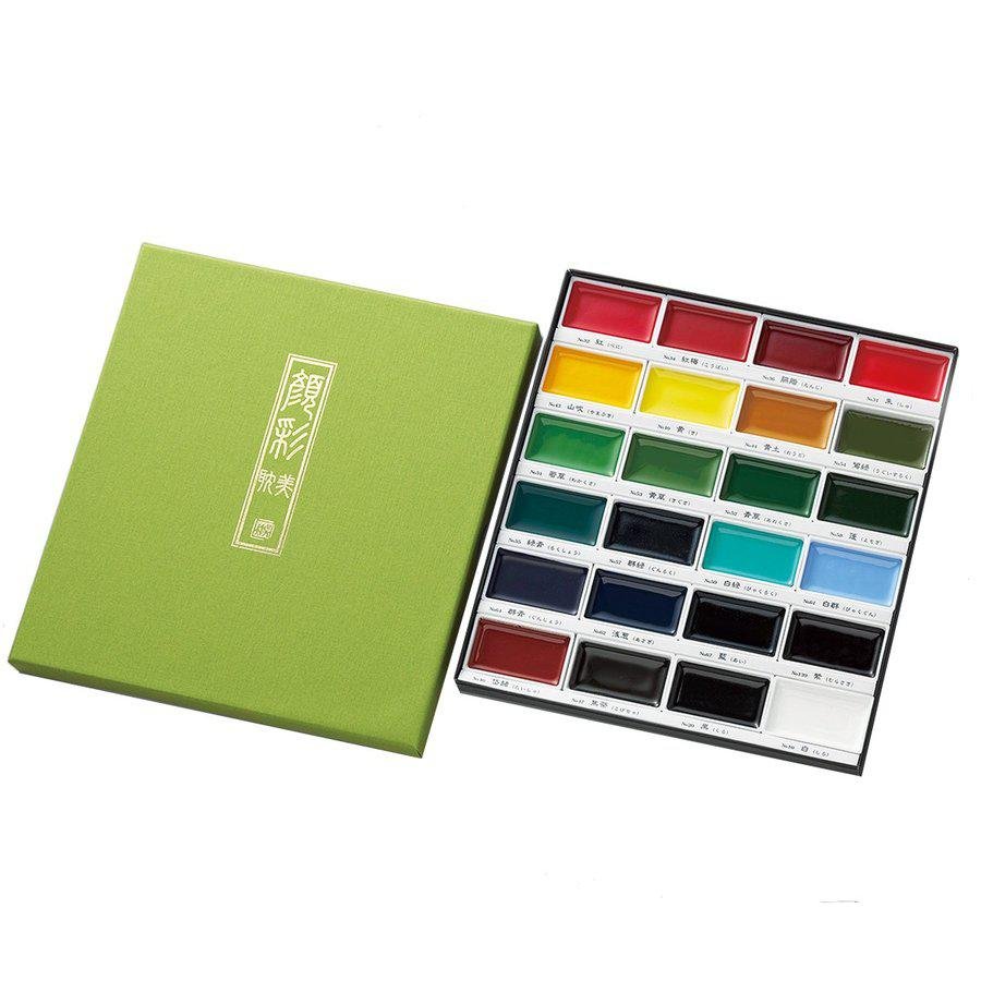 呉竹 顔彩タンビ 水彩絵の具セット 24色 MC20/24V
