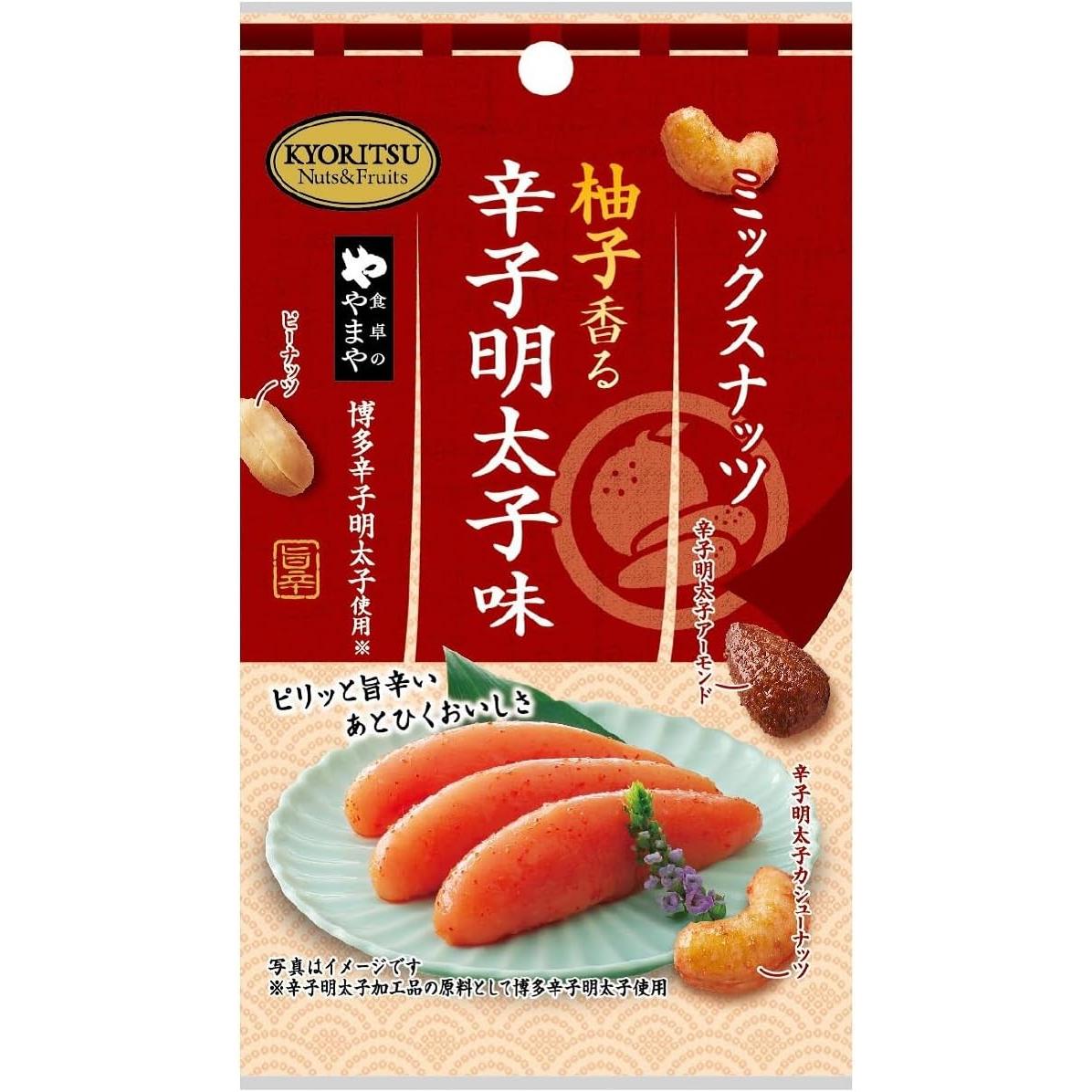 共立 ミックスナッツ 辛子明太子と柚子風味 25g（6個入り）