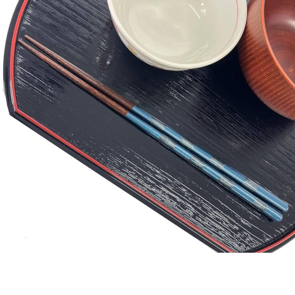 長い木製箸 食洗機対応 エレガント ディープブルー 26cm