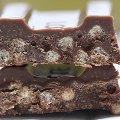 ロッテ クランキーチョコレート クリスピーモルトパフ チョコレートブロック 45g (5個パック)