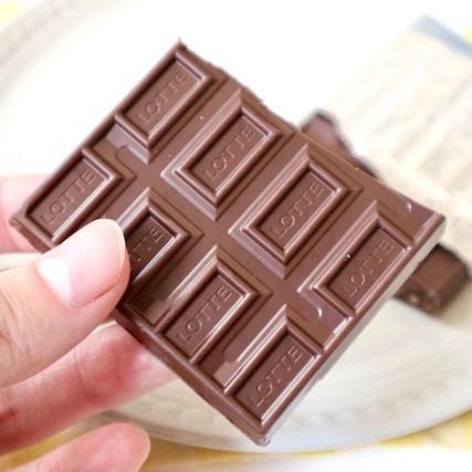 ロッテ クランキーチョコレート クリスピーモルトパフ チョコレートブロック 45g (5個パック)