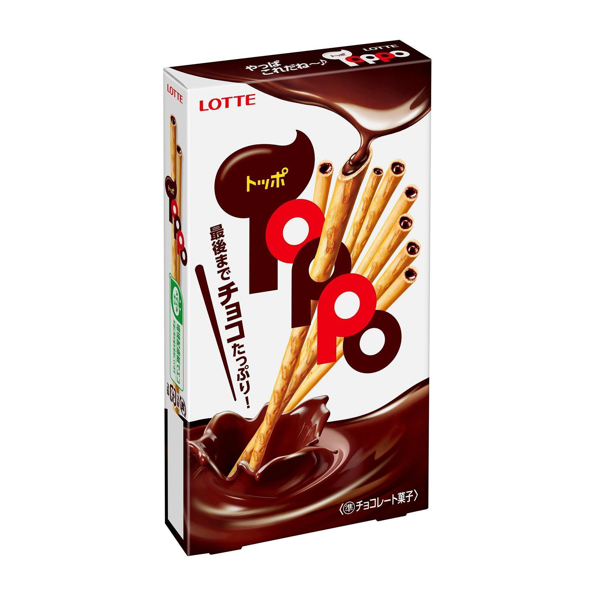 ロッテ トッポ チョコレート入りプレッツェルスティックスナック（5個