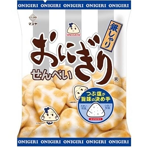 ますや おにぎりせんべい 塩味 米菓 スナック菓子 (12袋入り)