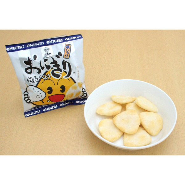 ますや おにぎりせんべい 塩味 米菓 スナック菓子 (12袋入り)