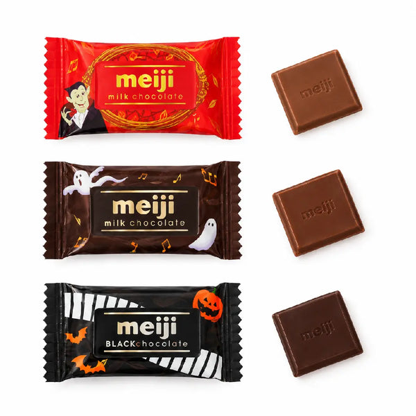明治 ハロウィン アソート ミルク＆ダークチョコレート ミニズ パーティパック 108g